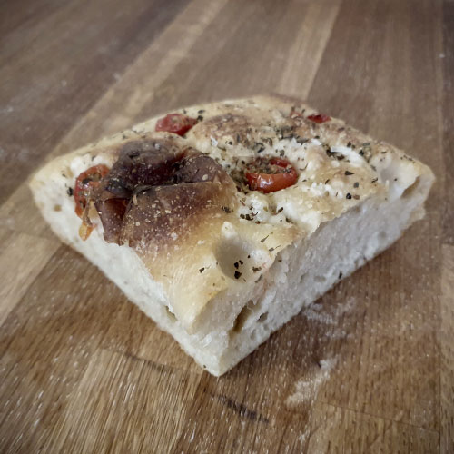 Tomatoes Sourdough Focaccia made by Sweet & Sour Bakehouse